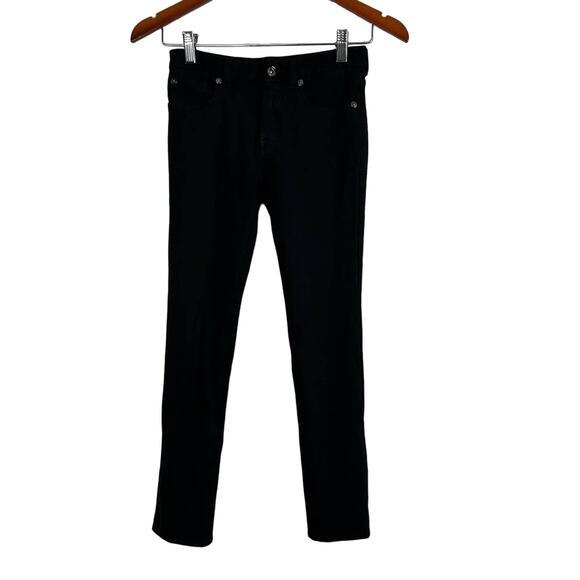 7 for all Mankind Big Kids Black Skinny Jeans Size 14 - Picture 3 of 7